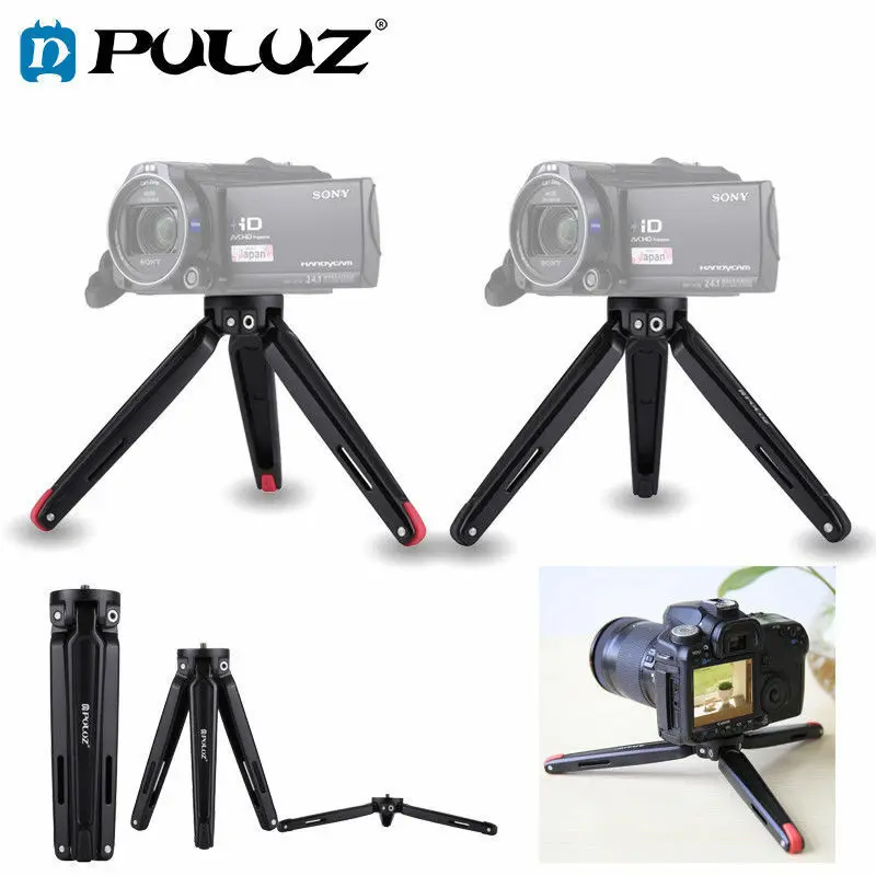 PULUZ карманный мини металлический Настольный Штатив для DSLR и цифровой камеры