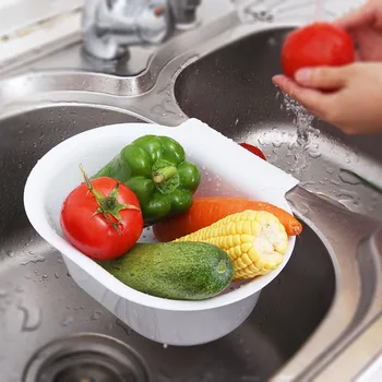

Kitchen Sink Drain Basket Hanging Water Filter Colorful Fruit And Vegetable Basket Box Of The Storage Basin Practical KC1121