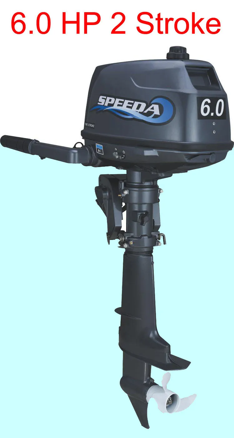 SPEEDA Оптово-розничные продажи с водяным охлаждением 2-х тактный 6hp Судовой двигатель подвесной лодочный мотор для лодки со скидками