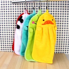 Детское мягкое полотенце для рук, плюшевая ткань, мультяшное животное, полотенце для купания для детей