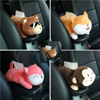 

New Cute Animal Tissue Box Toilet Paper Cover Case Napkin Holder Home Car Decor