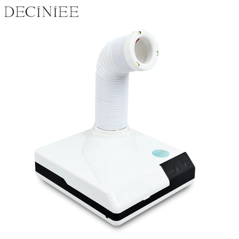 

60W Double Use Strong Nail Dust Collector Suction Dust Cleaner Retractable Nail Fan Machine Nail Vacuum Cleaner Manicure