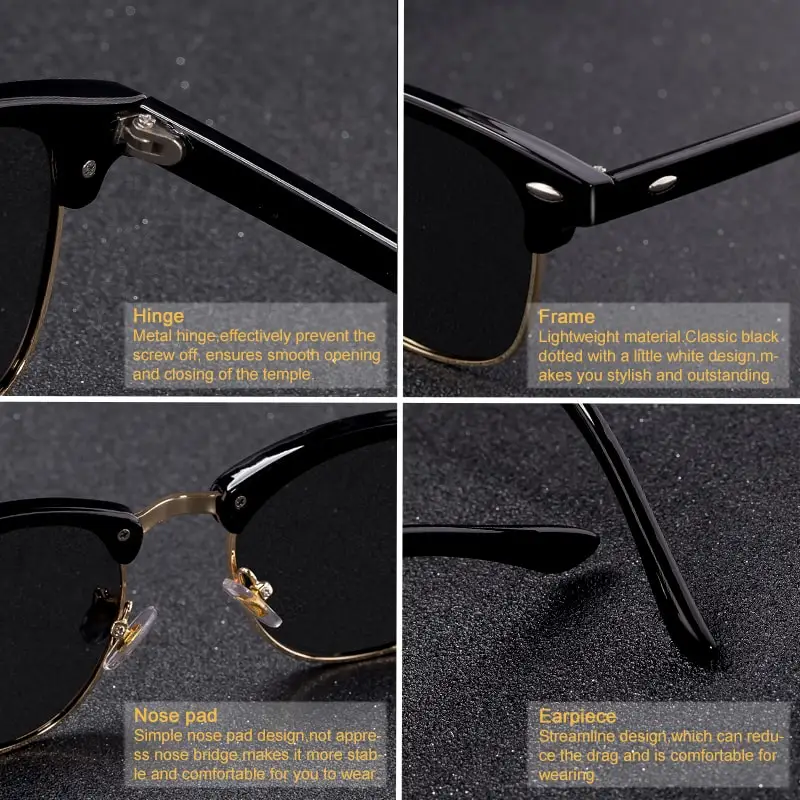 LEONLION новые модные поляризационные солнцезащитные очки без оправы для мужчин и женщин, брендовые дизайнерские солнцезащитные очки с полуоправой, Классические солнцезащитные очки Oculos De Sol