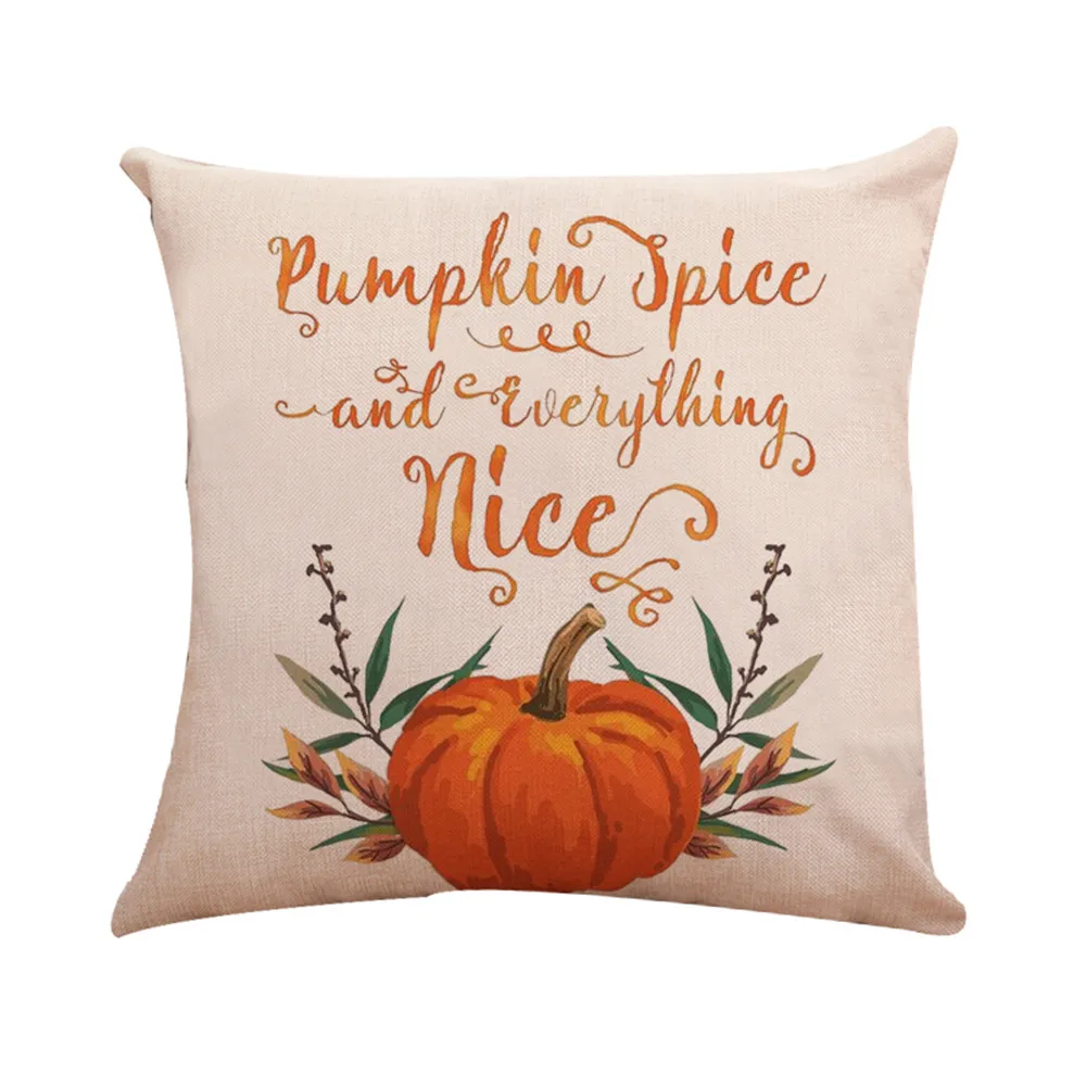 

Halloween Pumpkin Cushion Cover Square Pillow Case Thanksgiving Day Decor Sanw New Arrival Dropshipping