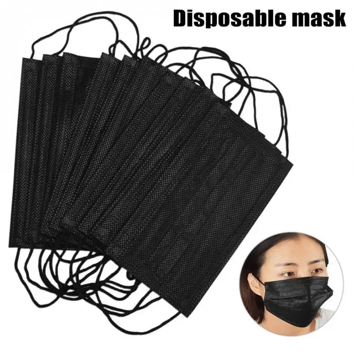 10/20/50 Pcs Disposable Mask Breathable Dust Filter Mouth Face Mask Elastic Ear Loop Mouth Masks