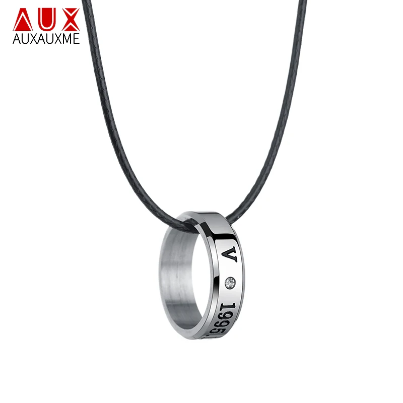 Auxauxme Titanium Steel Rap Monster Zircon Rings Gold Wedding Promise Ring For Women Men Engagement Jewelry Gift