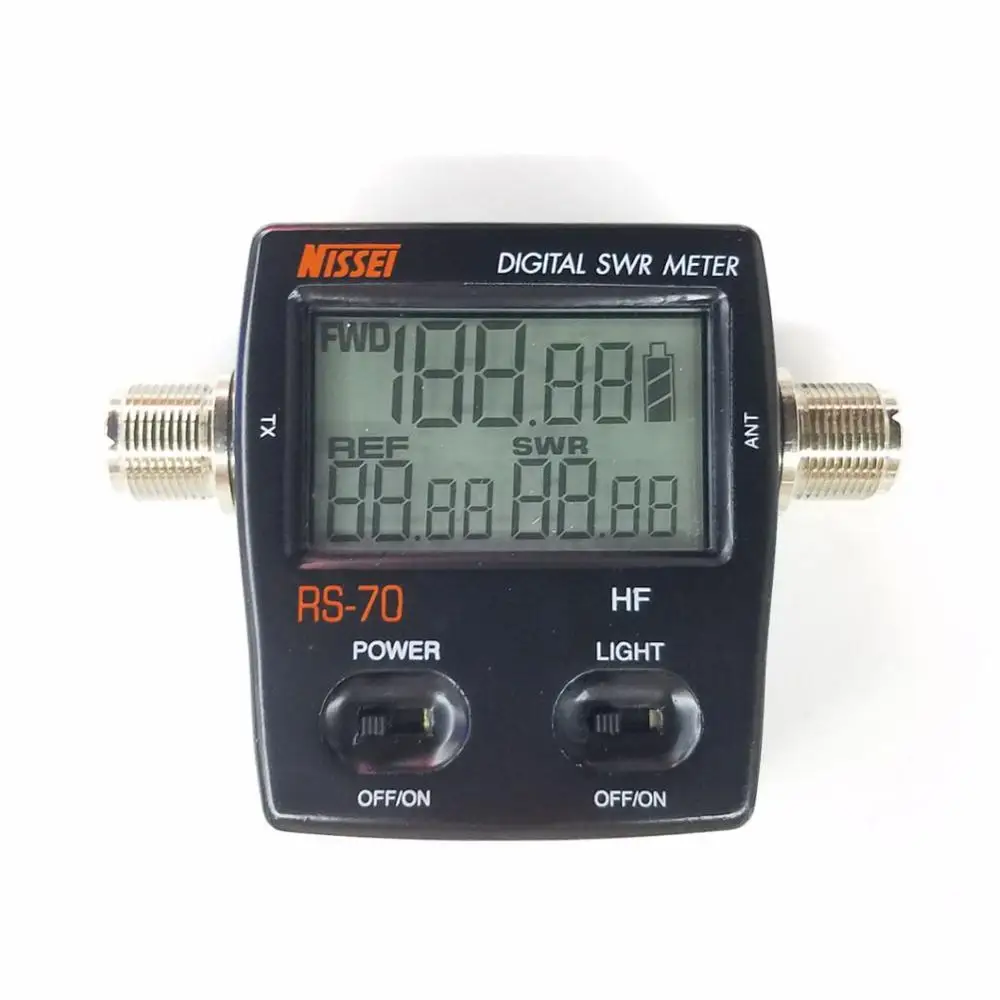 

NISSEI RS-70 Digital SWR Power Counter 1.6-60MHz 200W M Type Connector