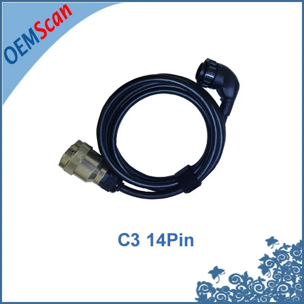 100% Высокое качество прочный кабель C3 14Pin 14 контактный для MB Star c3 | Автомобили и