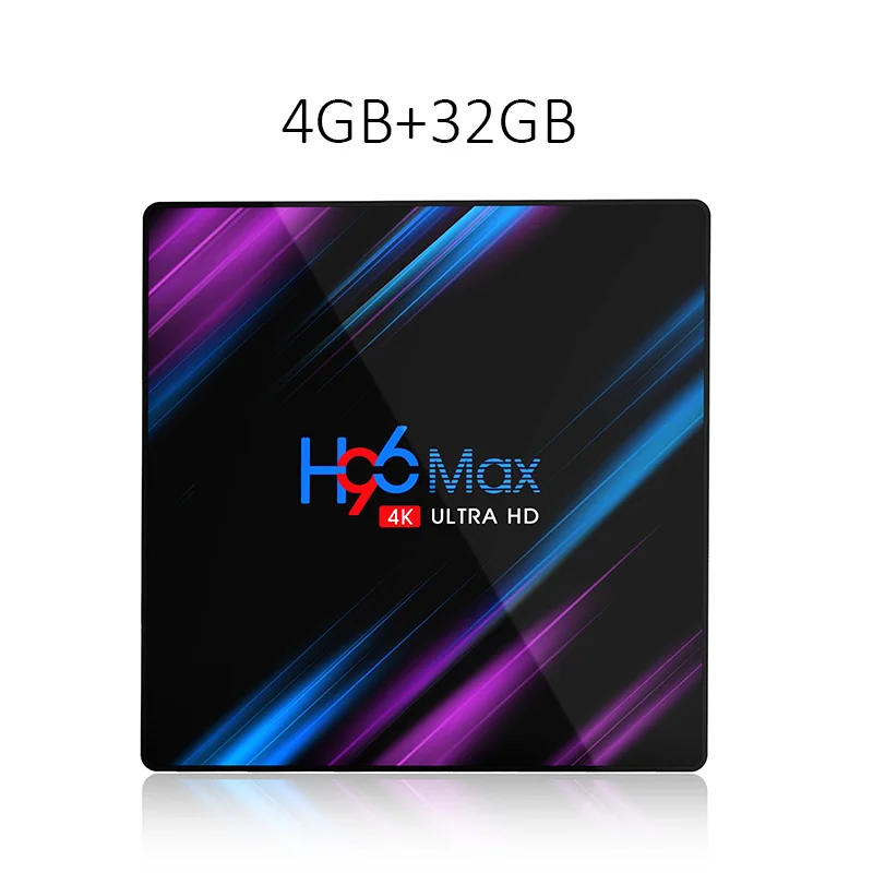 H96 MAX ТВ коробка S 4K ТВ-приставка Android ТВ 9,0, со сверхвысоким разрешением Ultra HD, 4 г 16г 32г 64Г WI-FI литой Netflix IPTV Set-top Box Streamer медиа плеер - Цвет: Оранжевый