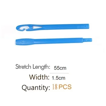 

hot sell 18pcs/set 55CM1.5 wide superfine spiral hair curlers rollers laazy sleep curling stick modelador de cachos para cabelo