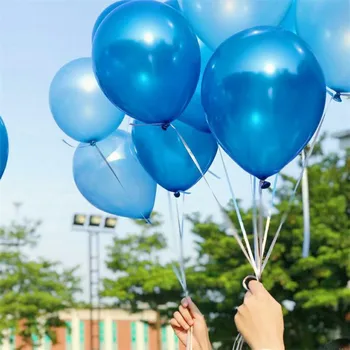 

100% Latex 2.2g High quality 10 inch 50pcs Pearl balloon Classic Navy blue color weddin decoration kit party marriage balls