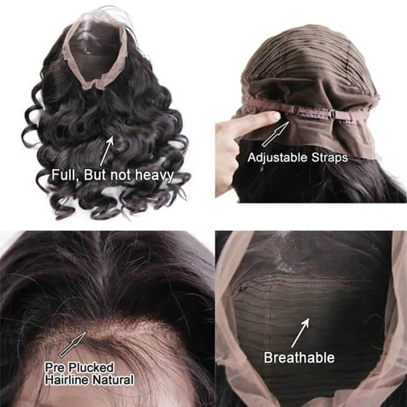 Hot Beauty Hair 360 Lace Frontal Wig Breathalbe Water Wave Wig Pre Pluck With Baby Hair Brazlian Remy 100% Human Hair Lace Wigs (5)