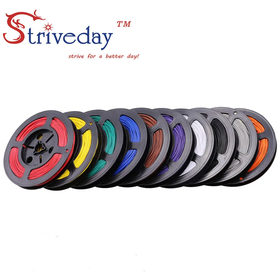 

20m/roll UL 1007 24awg Stranded Wire Electrical line PCB Cable Line Airline Tinned Copper Copper Wire DIY