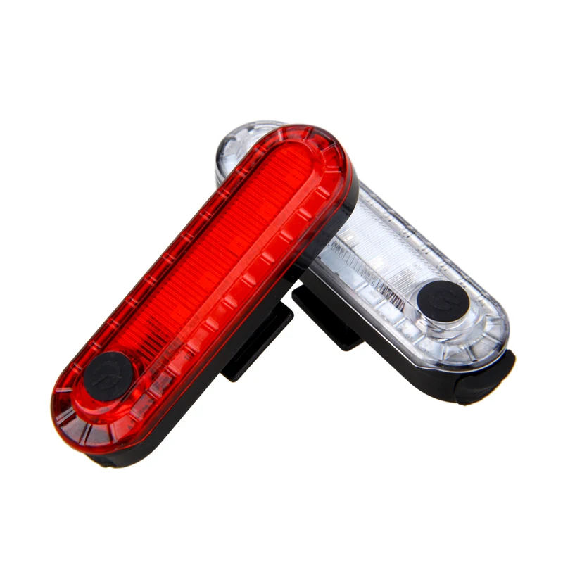 Best Mini USB Bike Taillight Rechargeable Rear Lamp Safety Warning Light Red/Blue+red Light for Night Cycling 5