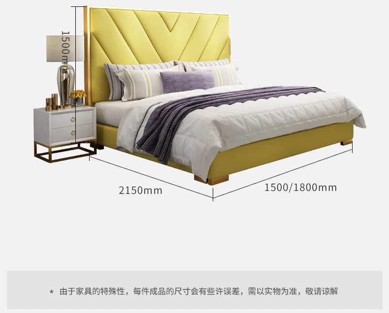 1,8 м прямая с фабрики пост-современный светильник в гонконгском стиле роскошная двуспальная кровать нордическая твердая древесина для хранения изголовья кровати