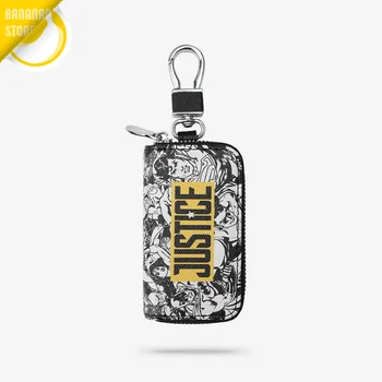 

Justice League Car Key Case Batman Superman Wonder Woman Aquaman Flash Green Lantern DC Key Ring Universal Design BN-C0410A04