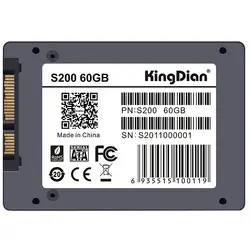 KingDian S200 MLC 2.5 "7 мм SATA III 6 ГБ/сек. оригинальный бренд MLC SSD Внутренний твердотельный накопитель для скорость Upgrade Kit 60 ГБ