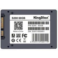 KingDian S200 MLC 2.5″ 7mm SATA III 6Gb/s Original Brand MLC SSD Internal Solid State Drive for Speed Upgrade Kit 60GB