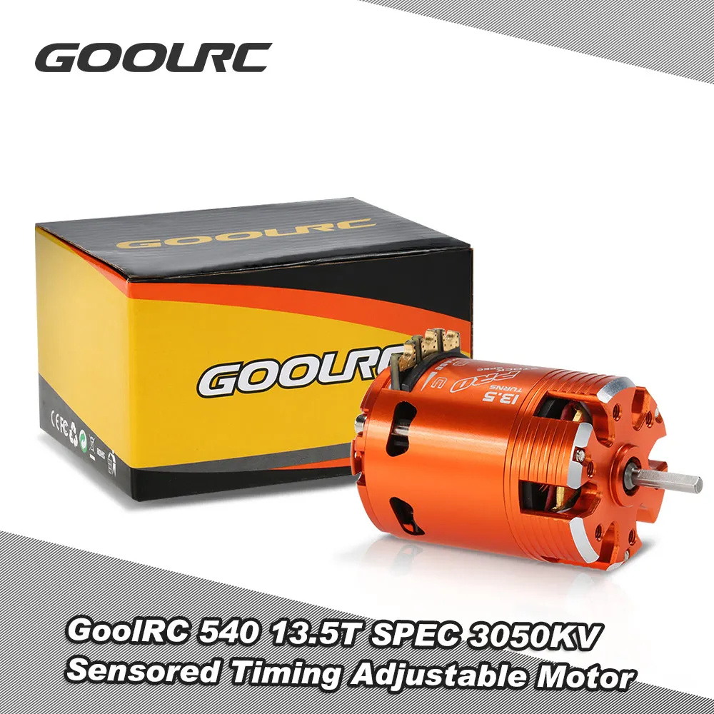 

GoolRC 540 13.5T SPEC 3050KV Sensored Brushless Timing Adjustable Motor for 1/10 RC Car RC Racing Car Brushless Motor RC Cars