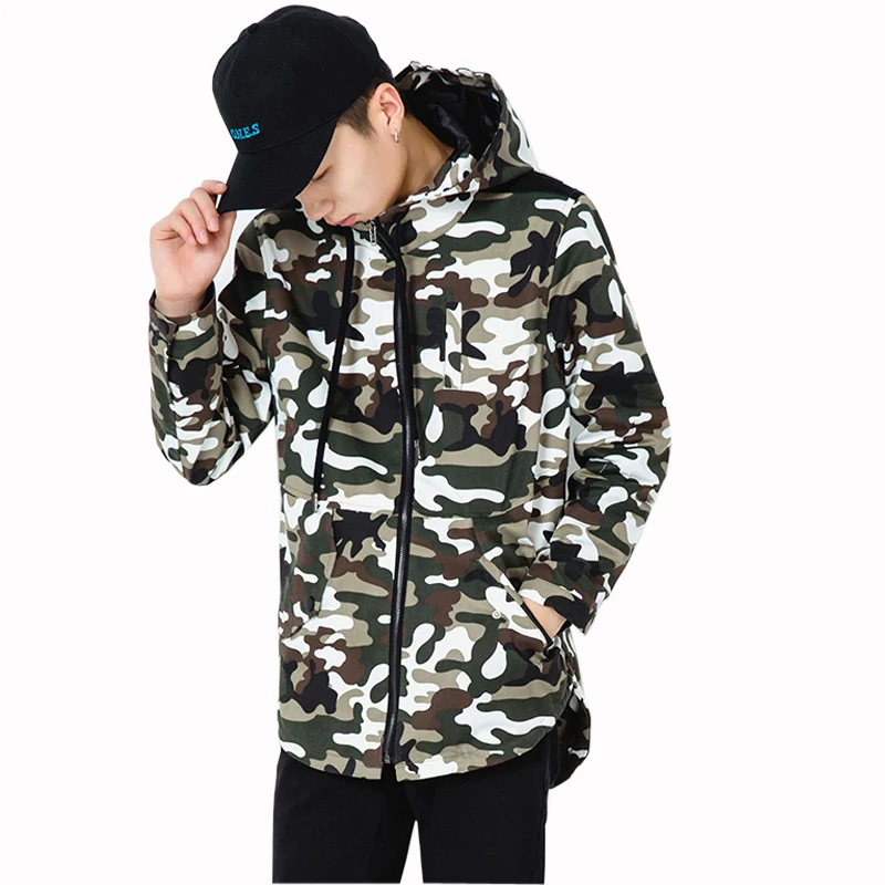 Men Jacket 2016 New Fashion Men s Hooded Jackets Autumn Spring Zipper Male Casual Camouflage Windbreak