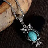 H: HYDE черный синий 2 цвета мощное колье массивное богемное ожерелье с кулоном винтажное цыганское этническое серебряное длинное ожерелье для женщин