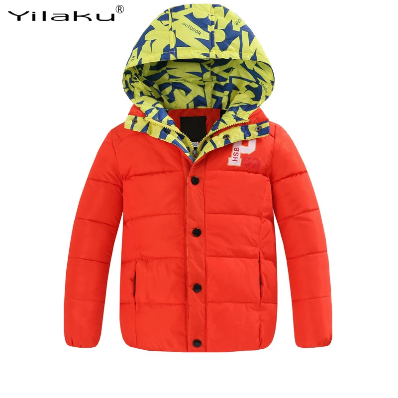 Yilaku Boys Winter Down Jacket For Boy Fashion Winter Patchwork Warm ...