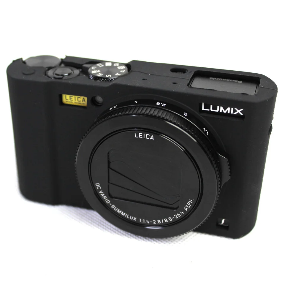 Мягкий силиконовый резиновый защитный чехол для камеры для Panasonic Lumix LX10 L-X10 силиконовый чехол для камеры Сумка для объектива сумка из неопрена - Цвет: Black