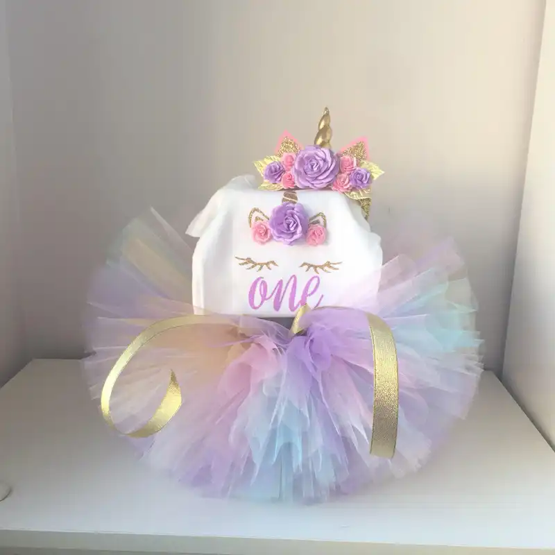 unicorn 1st birthday tutu outfit