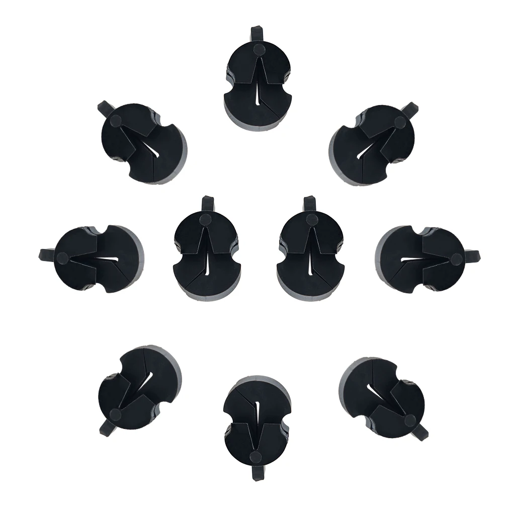 

10pcs Violin Mute Rubber Mute Fiddle Silencer Violin Practice Mute Silencer For 3/4 4/4 1/2 1/4 1/8 Violin