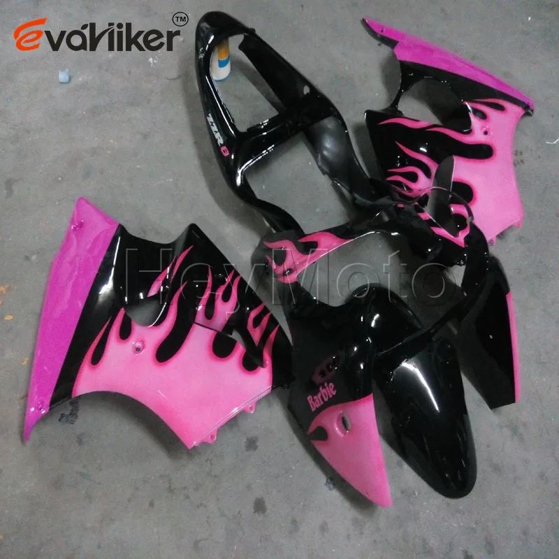 

Обтекатели из АБС-пластика для ZZR600 2005 2006 2007 2008 2000 розовое пламя ZX6R 2001 2002 комплект для кузова мотоцикла литьевая форма H3