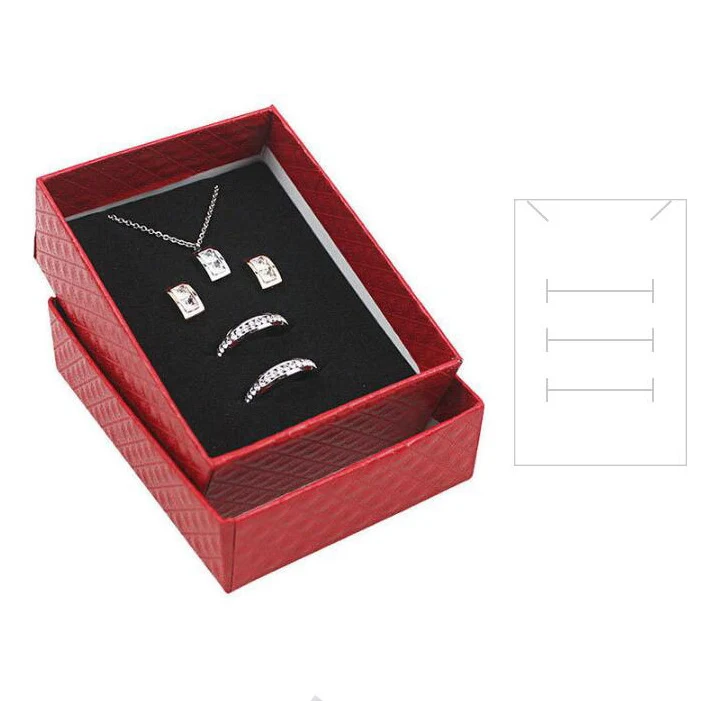 Square Jewelry Organizer Box Engagement Ring For Earring Necklace Bracelet Packing Display Gift Box Holder Black White Wholesale Square Jewelry Organizer Box Engagement Ring For Earring Necklace Bracelet Packing Display Gift Box Holder Black White Wholesale