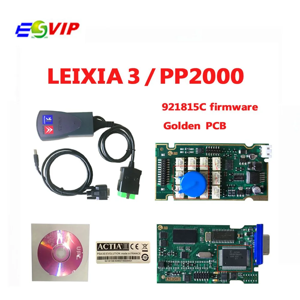 

10pcs/lot Newest V7.83 Golden PCB with 921815C firmware Lexia3 Lexia 3 diagnostic tool Lexia-3 PP2000 With New Diagbox 7.83
