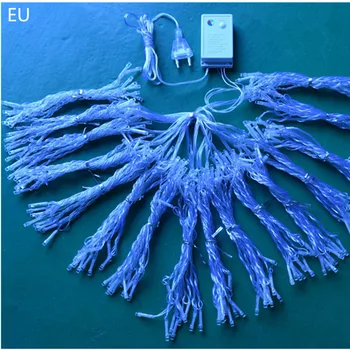 

6x3m Christmas Garlands Led String Christmas Net Lights Fairy Xmas Party Garden Wedding Decoration Curtain Lights
