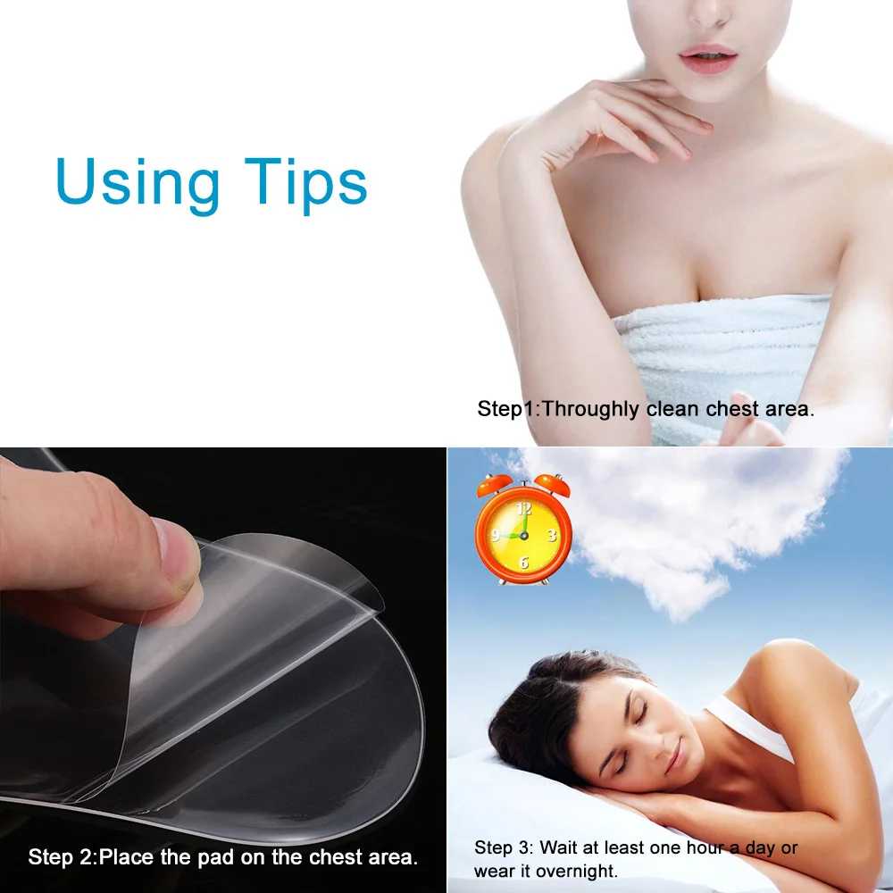 Силиконовые накладки на грудь против морщин для предотвращения и устранения морщин Класс силиконовые накладки для ухода за кожей