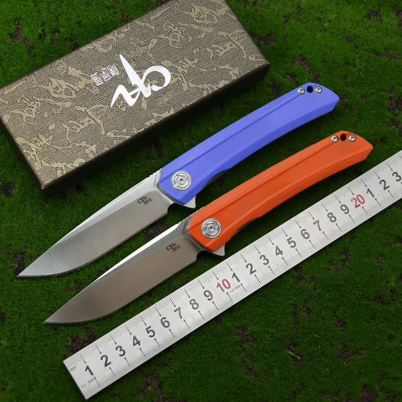 

CH CH3002 folding knife D2 Blade flipper ball bearings G10 handle camping pocket knives outdoor survival knife EDC tools