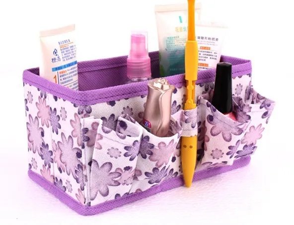 

Non-woven Flower Foldable Cosmetic Jewelry Desktop Storage Box Glove Stationery Box