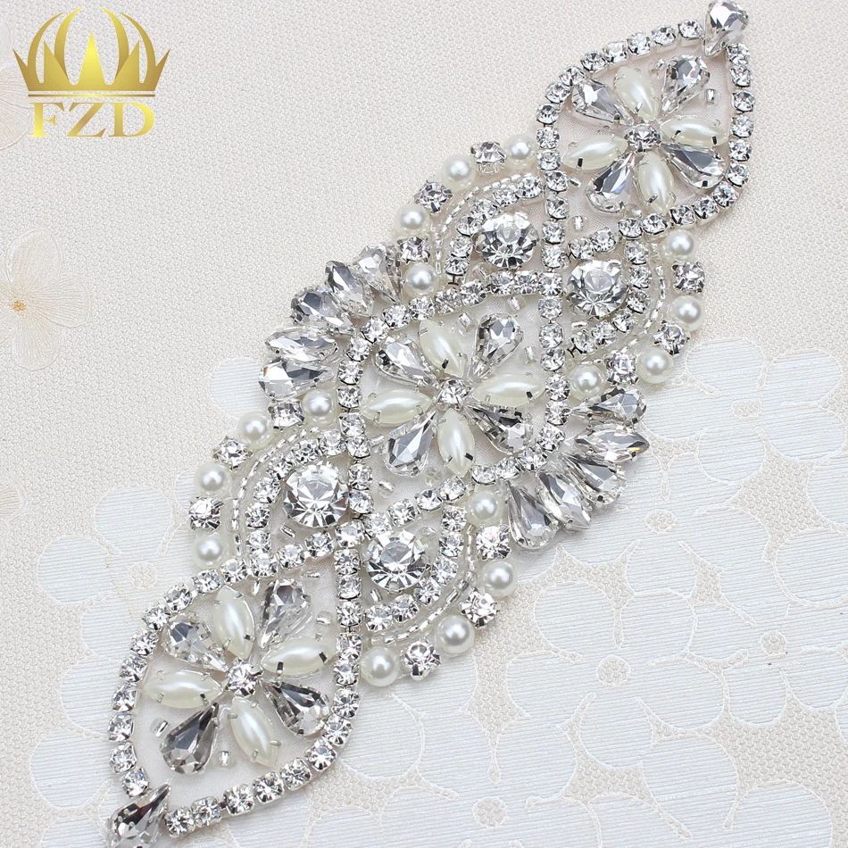 Buy (30pieces) Sewing On Hot Fix Rhinestones Sliver