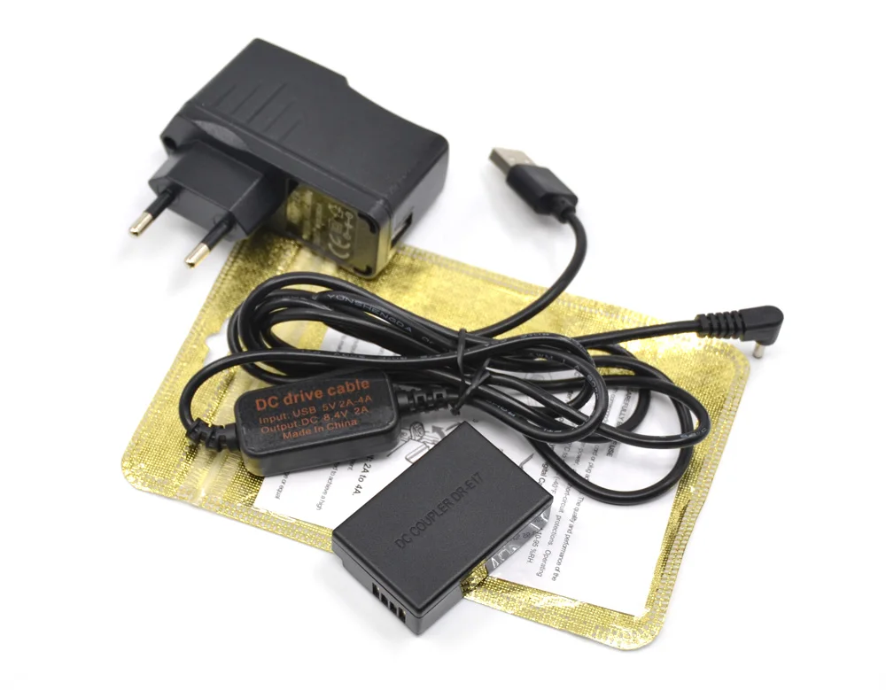 

CA-PS700 ACK-E17 Mobile power bank charger USB cable+adapter+DR-E17 DC Coupler LP-E17 fake battery for Canon EOS M3 M5 M6 Camera