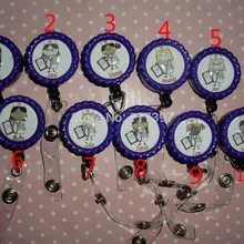 Медсестры RN CNA персонализированные имя выдвижной работы ID держатель талреп клип плоский колпачок 10 шт./лот