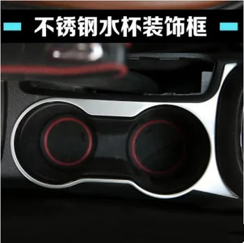 

Car styling Center Console Cup Holder Chrome trim sticker case FOR OPEL VAUXHALL MOKKA for BUICK ENCORE 2013 2014 2015 2016