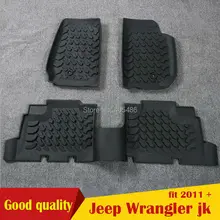 Новейший Горячий Модный 3D коврик для пола, резиновый черный коврик для Jeep Wrangler jk 2011-, 4 двери, 2 двери
