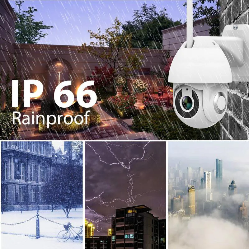  RorainT Wifi Outdoor IP Camera Waterproof IP66Two-way Audio Monitor 720P/1080P HD Security Wireless