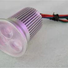 3*3 Вт RGB Светодиодный прожектор; DC12V вход; с 4 провода шим драйвер внутри; Размер: d50* 88 мм