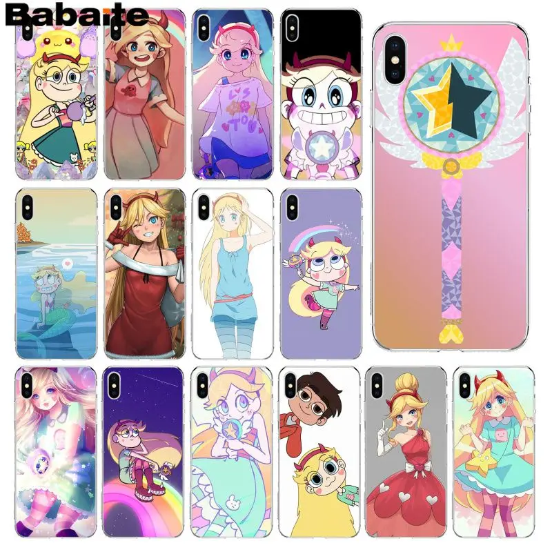 

Babaite star vs the forces of evil DIY Painted Beautiful Phone Case for Apple iPhone 8 7 6 6S Plus X XS MAX 5 5S SE XR