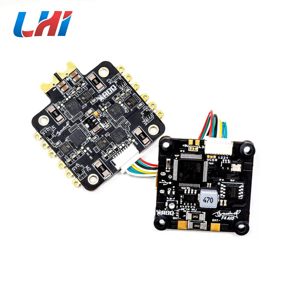 

Bardwell F4 V2 AIO Stack flight controller with BLHeli_32 4 in 1 3-6s 32Bit 30A Brushless ESC for FPV RC helicopt
