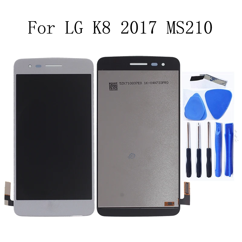 

5.0-inch Original For LG K8 2017 Aristo M210 MS210 US215 M200N LCD Display Touch Screen with Frame Repair Kit Replacement+Tools