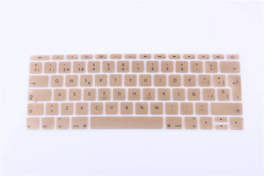 Красочные клавиатура пленка для Mac Book pro 13 не touch bar 12 испанский ЕС силиконовая защитная накладка для клавиатуры защита кожи покрытие пленки