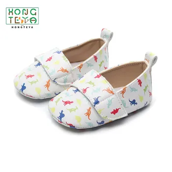 

Dinosaur Printing Soft Baby Shoes Girl Princess Baby Moccasins Pu Leather First Walkers for Toddler Girl Boy Nude Shoes 0-24M
