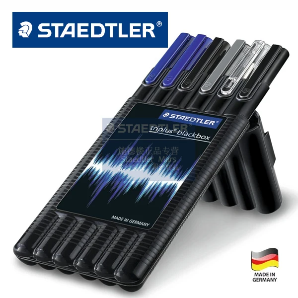 Staedtler Triplus Black Box 6 шт./компл. мобильный офис механический карандаш/Шариковая ручка/тонко пишущие/textsurfer/ролик