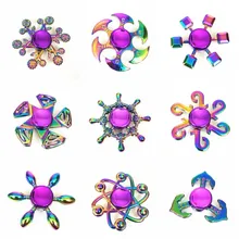 Распродажа, Радужный ручной Спиннер, Спиннер для пальцев, глаз, гальванизированный Гибридный подшипник Zilver, цинковый сплав, металл, EDC, ручная вертушка SZJD